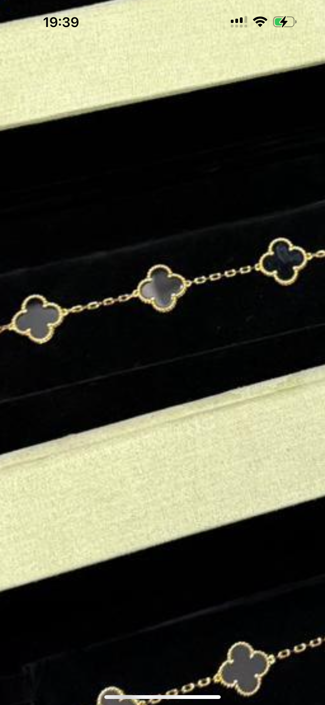 Special listing for David: 2 bracelets 5 clovers onyx and triple gold